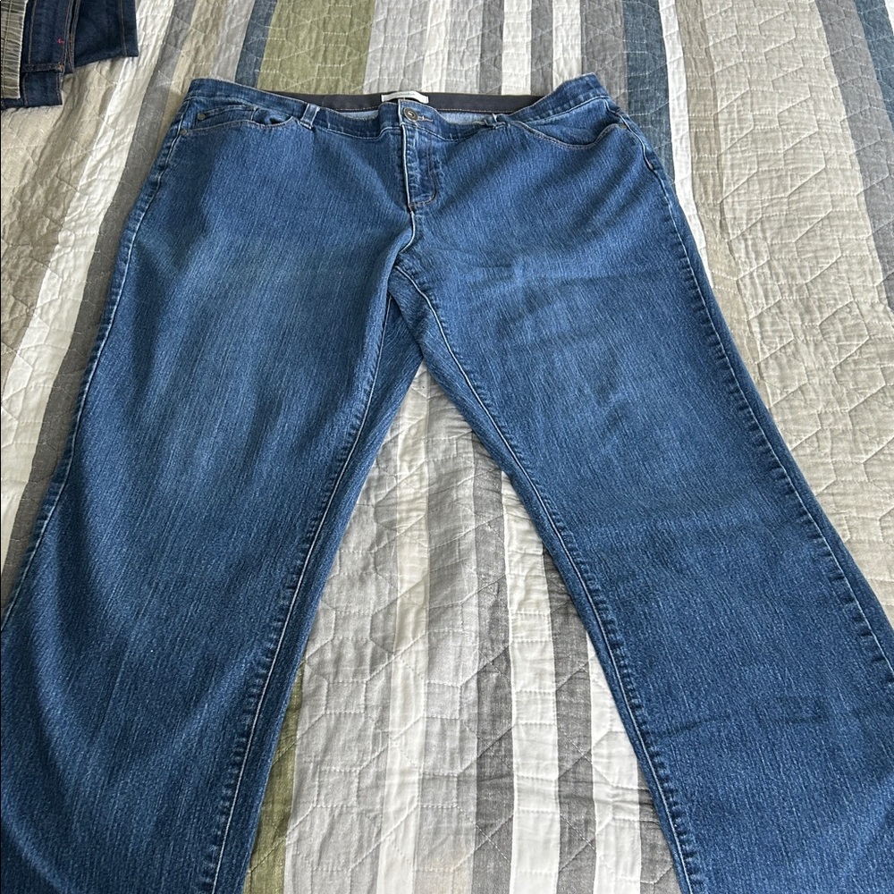 CJ Banks Women's Blue Boot Cut Jeans